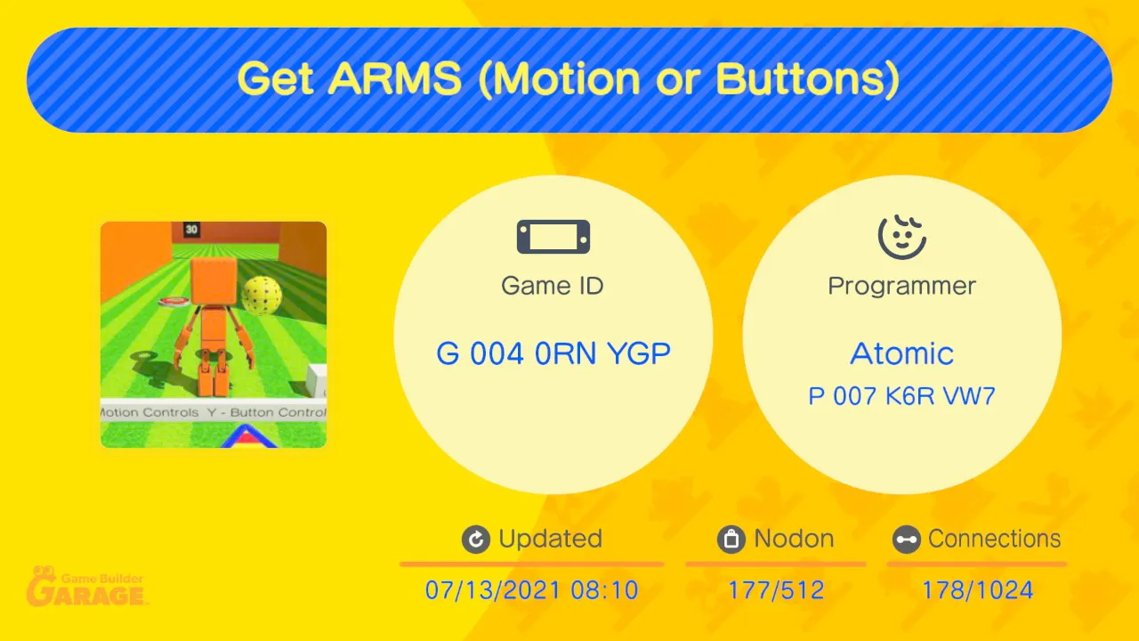 Get ARMS (Motion or Buttons)
