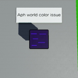 Aph world color issue