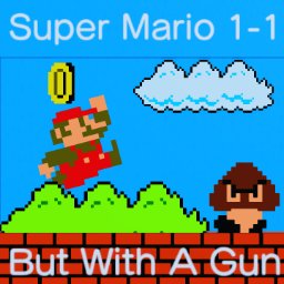 Mario 1-1 But With A Gun