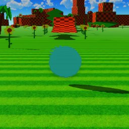 Sonic modern 3D green hill