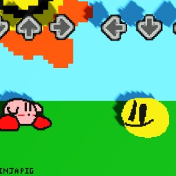  FNF pac-man vs Kirby