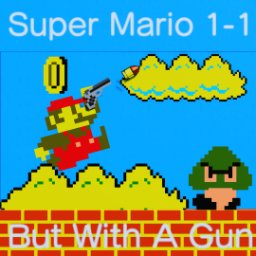 Mario 1-1 But With A Gunカレーマリオ